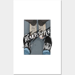 Charlie and Nick heartstopper - shoes logo Posters and Art